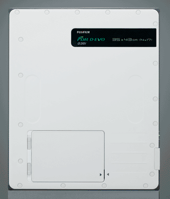 Image: The FDR D-EVO wireless flat panel detector (Photo courtesy of Fujifilm Medical Systems).